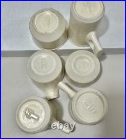 Vintage Fabrik Seattle Pottery Jim McBride Speckled Stoneware Mugs Creamer Bowl