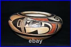 Vintage Fannie Nampeyo Hopi Pueblo Traditional Polychrome Pottery Pottery Bowl