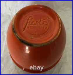 Vintage Fiesta #1 Radioactive Red Mixing Bowl Beautiful