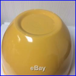 Vintage Fiesta #7 Yellow Mixing Or Nesting Bowl Fiestaware Amazing Condition