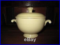 Vintage Fiesta Covered Onion Soup Bowl Ivory