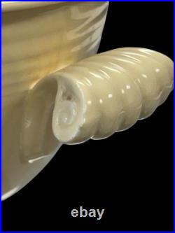 Vintage Fiesta Covered Onion Soup Ivory Flat Bottom Fiestaware Wear