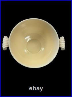 Vintage Fiesta Covered Onion Soup Ivory Flat Bottom Fiestaware Wear