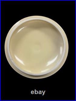 Vintage Fiesta Covered Onion Soup Ivory Flat Bottom Fiestaware Wear