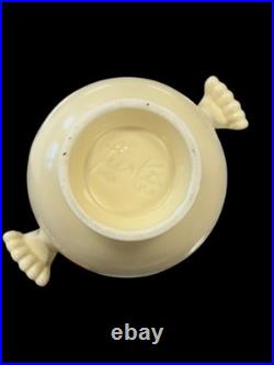 Vintage Fiesta Covered Onion Soup Ivory Flat Bottom Fiestaware Wear