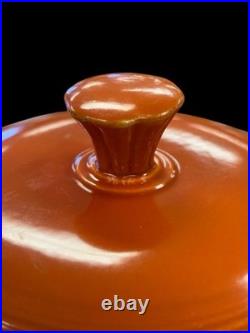 Vintage Fiesta Covered Onion Soup Red Fiestaware- Wear