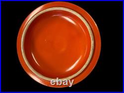 Vintage Fiesta Covered Onion Soup Red Fiestaware- Wear