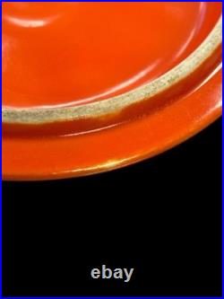 Vintage Fiesta Covered Onion Soup Red Fiestaware- Wear