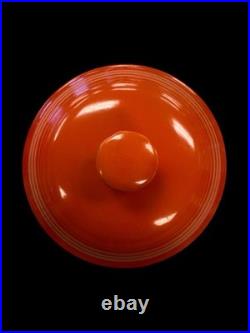 Vintage Fiesta Covered Onion Soup Red Fiestaware- Wear