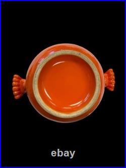 Vintage Fiesta Covered Onion Soup Red Fiestaware- Wear