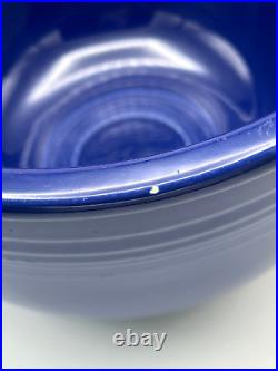 Vintage Fiesta Fiestaware Cobalt Blue #4 Mixing Bowl Nesting Inside Rings