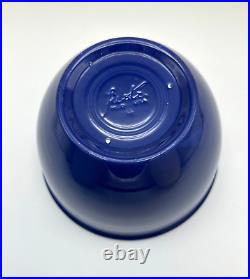 Vintage Fiesta Fiestaware Cobalt Blue #4 Mixing Bowl Nesting Inside Rings