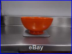 Vintage Fiesta Footed Salad Bowl Red Homer Laughlin Excellent Cond Free Shipping