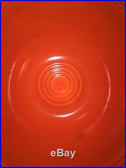 Vintage Fiesta Homer Laughlin Red #1 Nesting Bowl Center Rings, Outside Rings