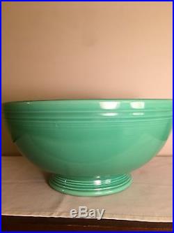 Vintage Fiesta Light Green Footed Salad Bowl