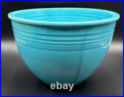 Vintage Fiesta TURQUOISE #7 NESTING BOWL with BOTTOM INNER RINGS Mixing 1936 Chips