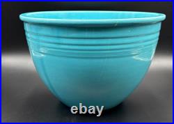Vintage Fiesta TURQUOISE #7 NESTING BOWL with BOTTOM INNER RINGS Mixing 1936 Chips
