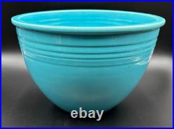 Vintage Fiesta TURQUOISE #7 NESTING BOWL with BOTTOM INNER RINGS Mixing 1936 Chips