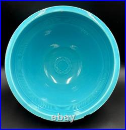 Vintage Fiesta TURQUOISE #7 NESTING BOWL with BOTTOM INNER RINGS Mixing 1936 Chips