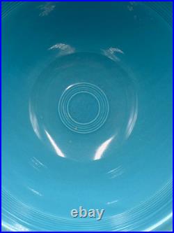 Vintage Fiesta TURQUOISE #7 NESTING BOWL with BOTTOM INNER RINGS Mixing 1936 Chips