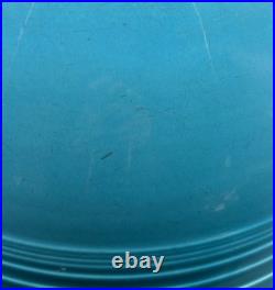 Vintage Fiesta TURQUOISE #7 NESTING BOWL with BOTTOM INNER RINGS Mixing 1936 Chips