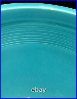 Vintage Fiesta TURQUOISE #7 NESTING BOWL with BOTTOM INNER RINGS Mixing 1936 Chips
