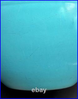 Vintage Fiesta TURQUOISE #7 NESTING BOWL with BOTTOM INNER RINGS Mixing 1936 Chips