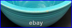 Vintage Fiesta TURQUOISE #7 NESTING BOWL with BOTTOM INNER RINGS Mixing 1936 Chips