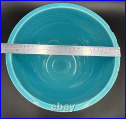 Vintage Fiesta TURQUOISE #7 NESTING BOWL with BOTTOM INNER RINGS Mixing 1936 Chips