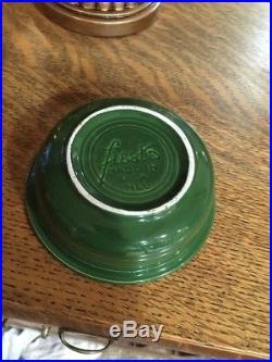 Vintage Fiesta Ware 4 3/4 inch Medium Green Fruit Bowl