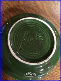 Vintage Fiesta Ware 4 3/4 inch Medium Green Fruit Bowl
