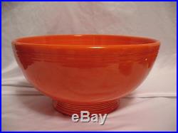 Vintage Fiesta Ware Fiestaware Red Footed Salad Bowl Homer Laughlin Punch Bowl