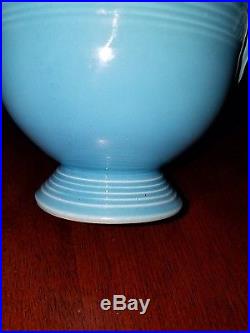 Vintage Fiesta sugar bowl original Turquoise glaze Circa 1938