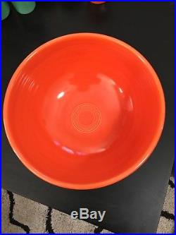 Vintage Fiestaware Footed Salad/Punch Bowl in Red