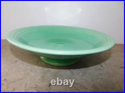 Vintage Fiestaware Large Round Footed Compote Bowl & Platter