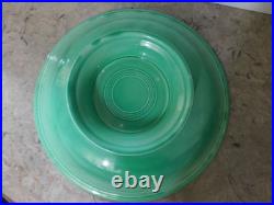 Vintage Fiestaware Large Round Footed Compote Bowl & Platter
