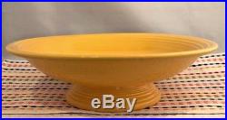 Vintage Fiestaware Yellow 12 inch Comport Fiesta HLC Footed Serving Bowl