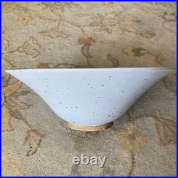 Vintage Fong Chow HUGE Crane Bowl Studio Art Pottery RARE Pre Post Glidden