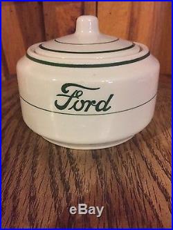 Vintage Ford Motor Company Restaurant Ware Sugar bowl Wellsville China 52