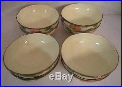 Vintage Franciscan Desert Rose Oatmeal/Cereal Bowls 5.5 Footed Set of Eight