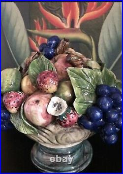 Vintage Freeman Leidy Majolica Ceramic Fruit Sculptures 81/2