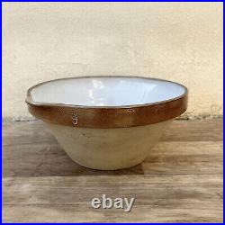 Vintage French Pottery mixing Tian Confit Bowl stoneware gres 10 1/4 2509226