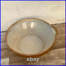 Vintage French Pottery mixing Tian Confit Bowl stoneware gres 11052215