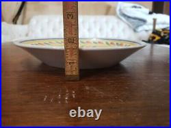Vintage French Quimper Large Round Serving Bowl Woman