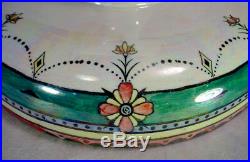 Vintage GRIMWADES Lustre BYZANTA WARE Pedestal Bowl ART Pottery COMPOTE England