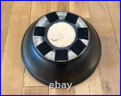 Vintage Gainey Ceramics Black FB-12 Planter Mid-Century CA Pottery Flower Bowl