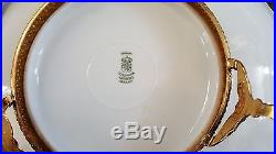 Vintage German Bavaria Schumann Arzberg Ormolu Gilt Footed Dish Bowl