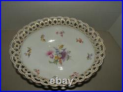 Vintage German Nymphenberg Reticulated Large Porcelain Service Bowl Tureen Look