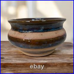 Vintage Glidden # 2 Pottery Stoneware MCM Bowl Dish Glazed Brown