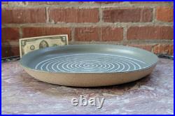 Vintage Gordon MARTZ Studio Pottery Platter/Plate/Shallow Bowl Spiral 12 3/4
